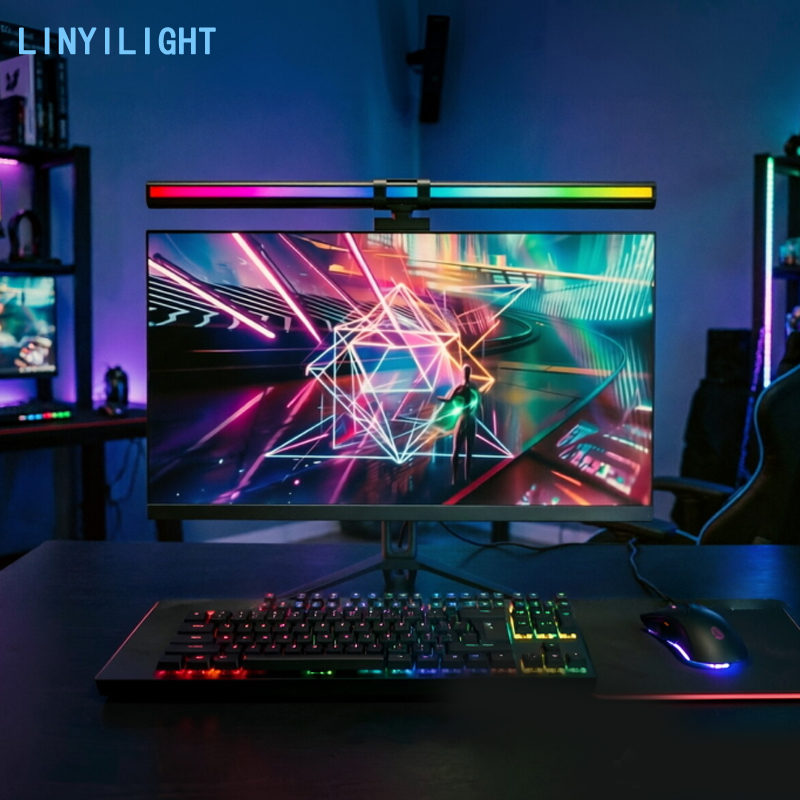 60/80cm RGB 라이트 LED 모니터 라이트 바  - Home Office Work Table 리뷰 및 가격