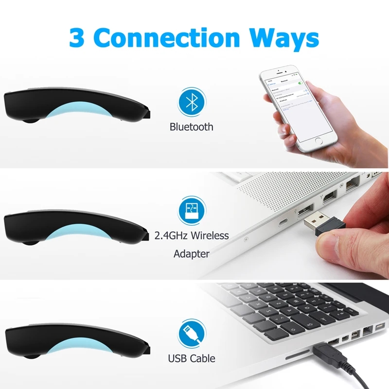 2D 바코드 스캐너 블루투스 2.4G 무선 QR 코드  - Document Scanner Portable 리뷰 및 가격