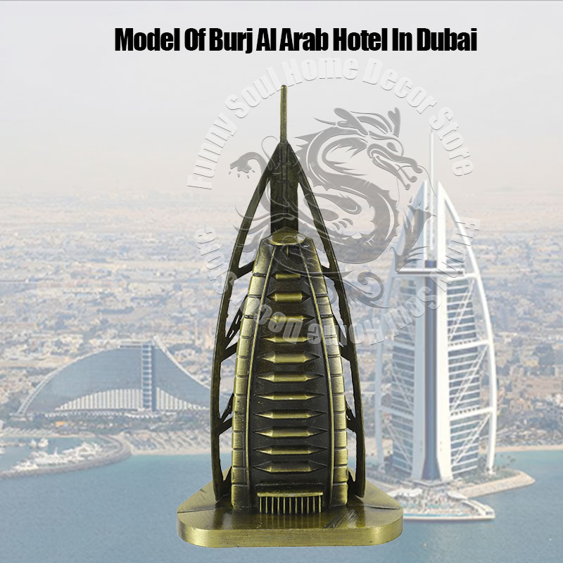 금속 부르즈 알 아랍 두바이 럭셔리 아이코닉 호텔 모델 - Home Office Dubai 리뷰 및 가격