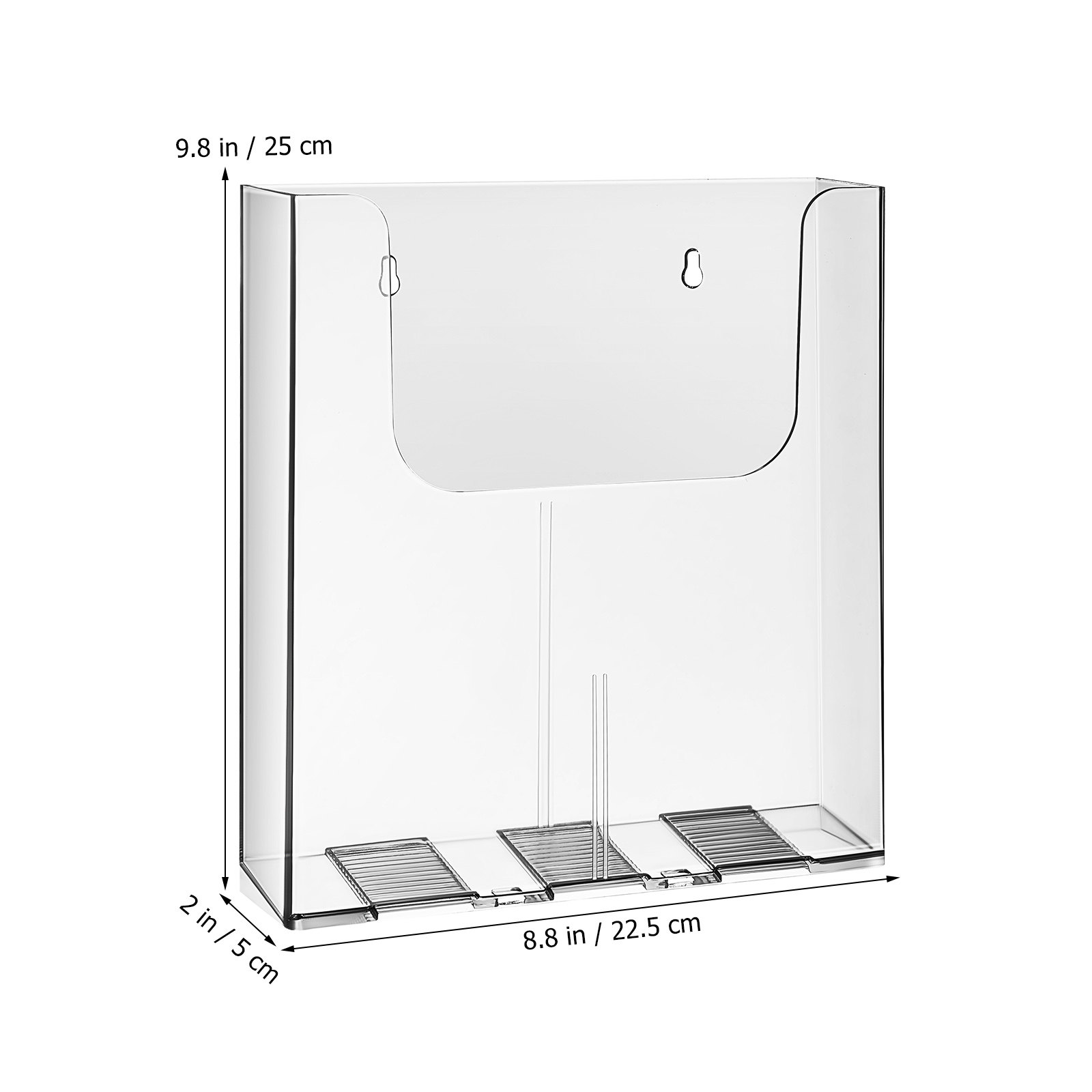 아크릴 소재의 벽걸이형 브로셔 정리대 4개 세트, 투명 - Document Holder Stand 리뷰 및 가격