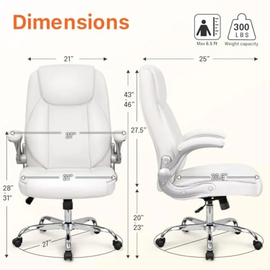 인체공학적 작업 공간을 위한 사무실 의자, PU 가죽  - Ergonomic Office Chair 리뷰 및 가격