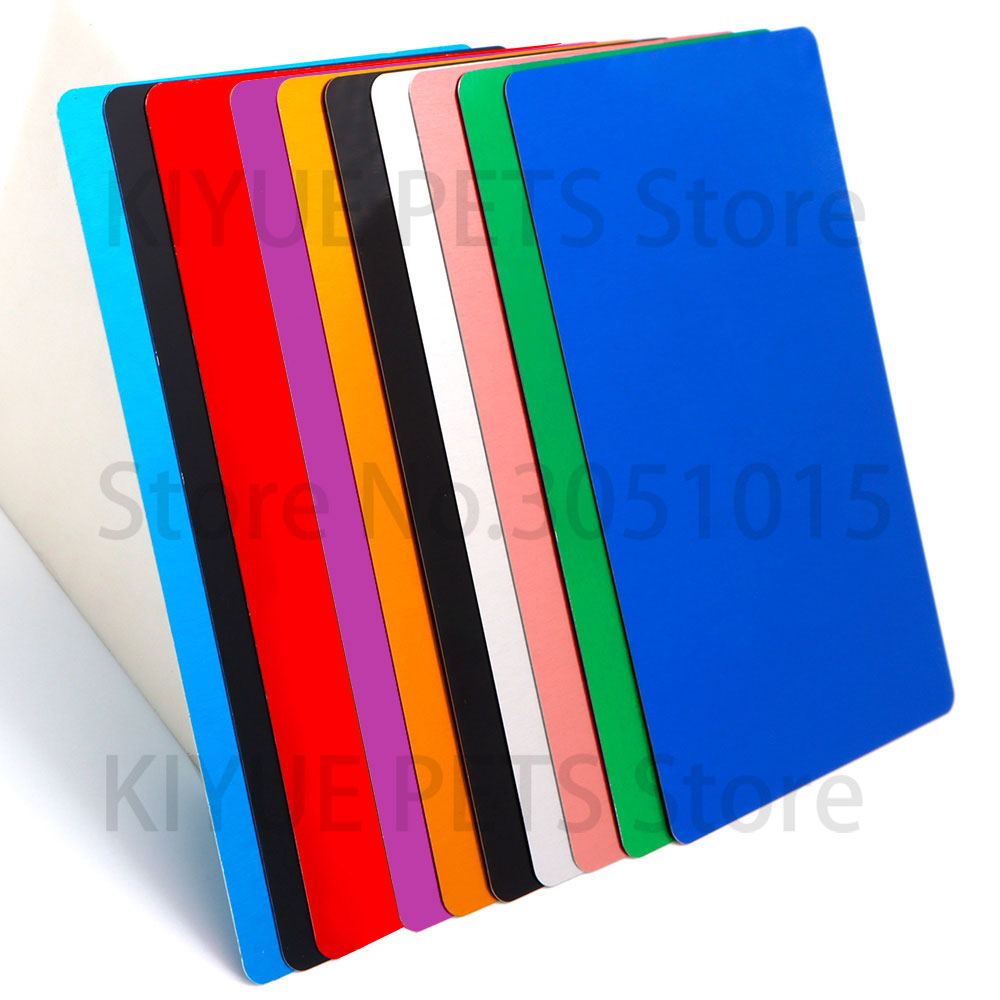 100PCS 휴대용 금속 명함 알루미늄 공백 0.2mm - Home Office Logo 리뷰 및 가격